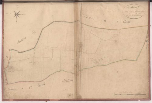 Aire-sur-l'Adour - Section F, dite de Lamarque, par Montauzié géomètre