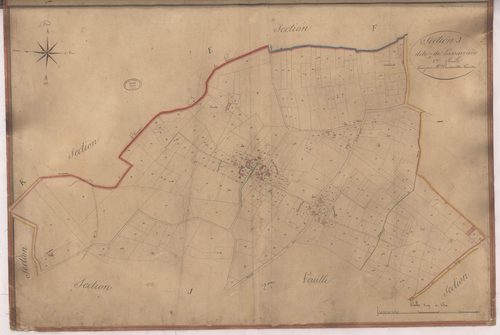Aire-sur-l'Adour - Section J, dite de Lassarrade, 1re feuille, par Dumartin géomètre