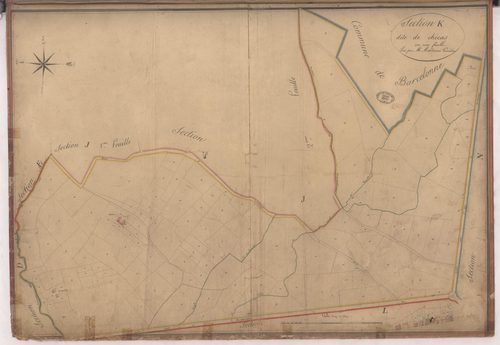 Aire-sur-l'Adour - Section K, dite de Chicas, par Montauzié géomètre