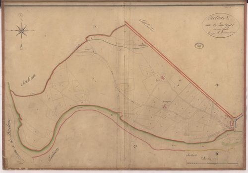 Aire-sur-l'Adour - Section L, dite de Larrivière, par Montauzié géomètre