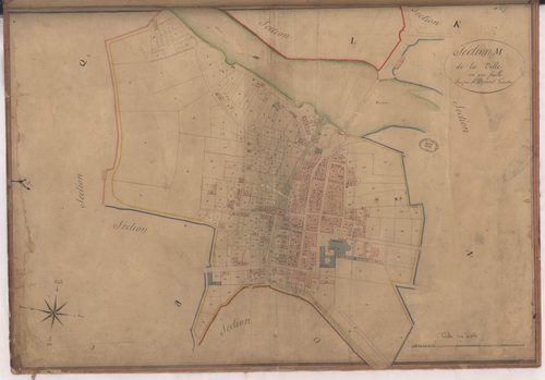 Aire-sur-l'Adour - Section M, dite de la Ville, par Dumont géomètre