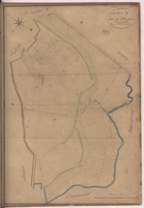 Aire-sur-l'Adour - Section N, dite de Mestade, par Dumartin géomètre