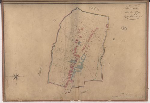 Aire-sur-l'Adour - Section P, dite du Mas, par Préneron géomètre