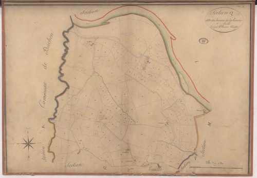 Aire-sur-l'Adour - Section Q, dite du Houns de la Lanne, 1re feuille, par Préneron géomètre
