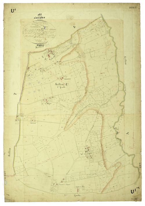 Aire-sur-l'Adour - Section U, feuille 1