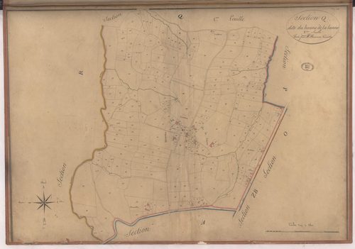 Aire-sur-l'Adour - Section Q, dite du Houns de la Lanne, 2e feuille, par Préneron géomètre