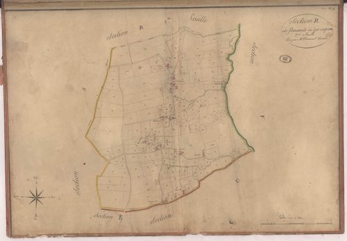 Aire-sur-l'Adour - Section R, dite de Ferrande et des Capons, 2e feuille, par Dumont géomètre