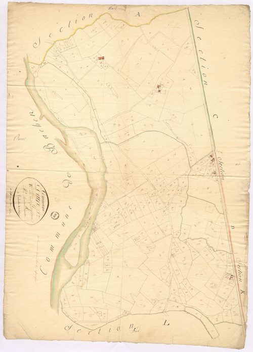 Aire-sur-l'Adour - Section B, dite de Peyran, par Montauzié géomètre
