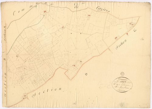 Aire-sur-l'Adour - Section C, dite de Claverie, par Montauzié géomètre