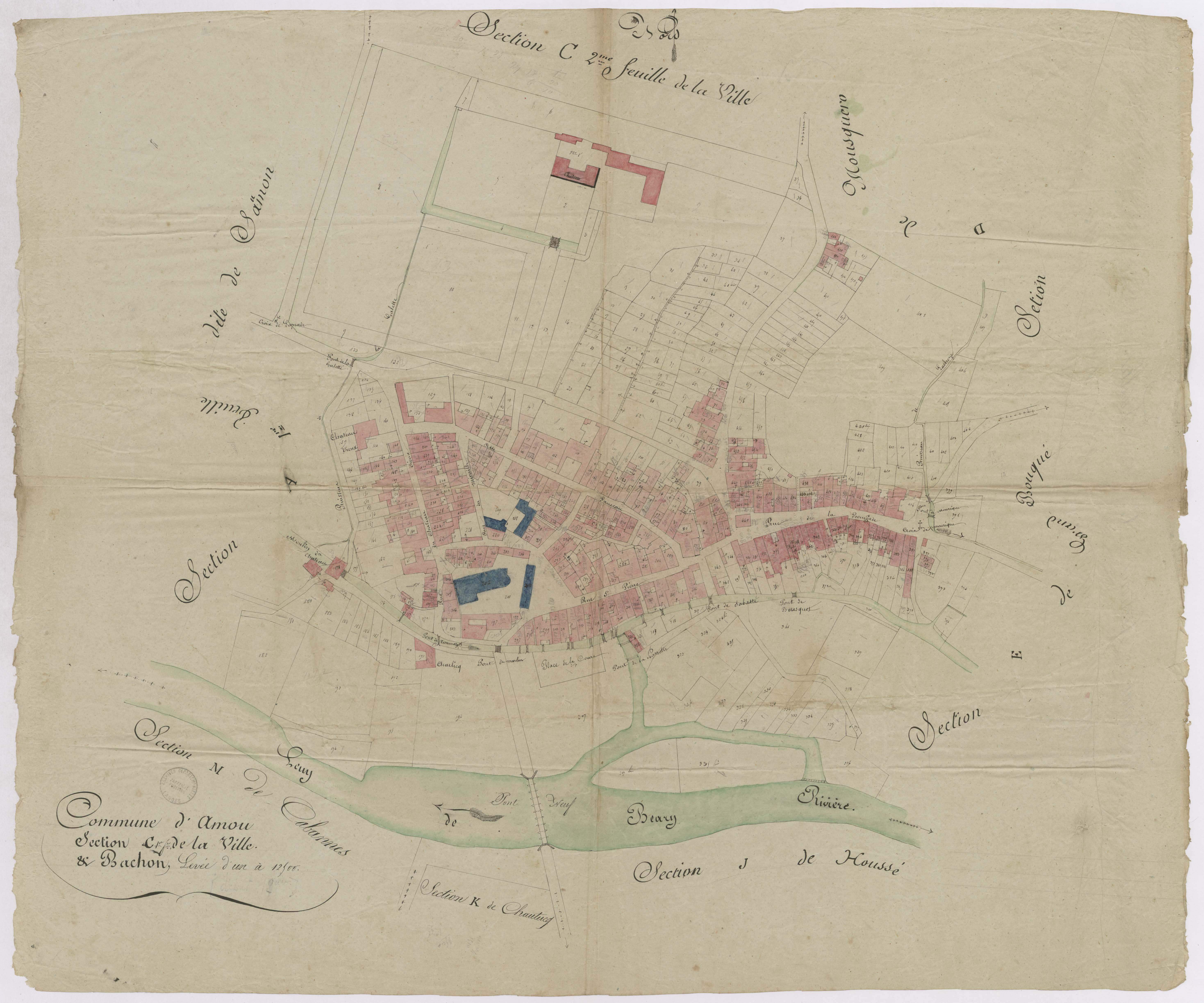Amou - Section C, dite de la Ville et Bachon