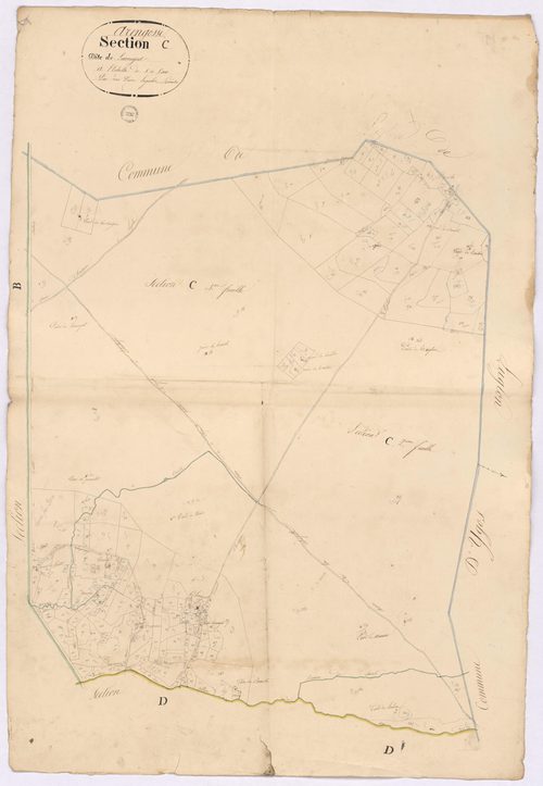 Arengosse - Section C, dite de Larouyat, par Lagrolet géomètre