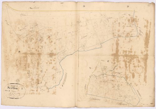 Arengosse - Section E, dite de Bezaudun, 2e et 3e feuilles, par Lagrolet géomètre
