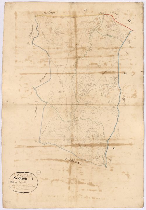Arengosse - Section F, dite de Castillon, par Lagrolet géomètre