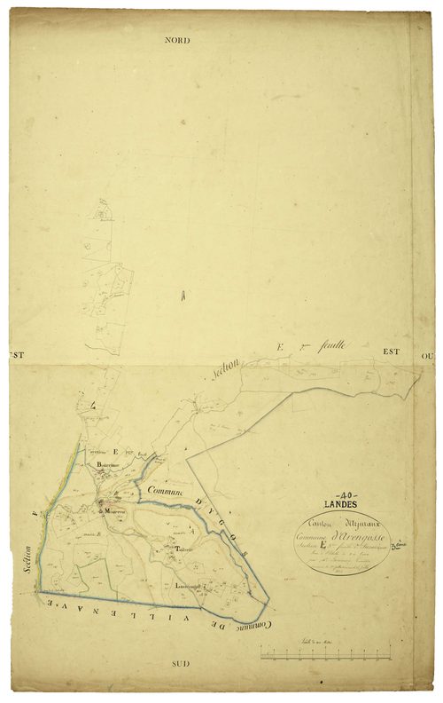 Arengosse - Section E, feuille 3