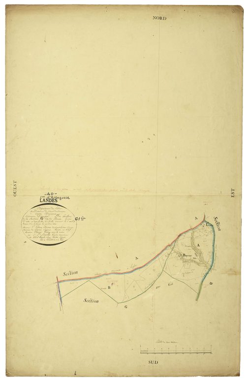 Arengosse - Section G, feuille 1