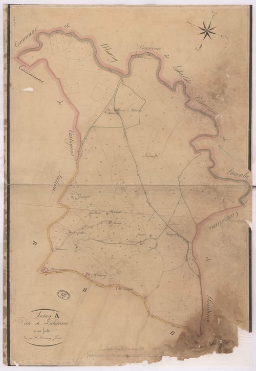 Argelos - Section A, dite de Lahaderne, par Ducastaing géomètre