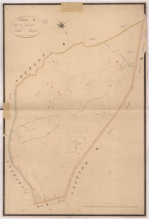 Argelouse - Section C, dite de Guirautet, par Lacomère géomètre