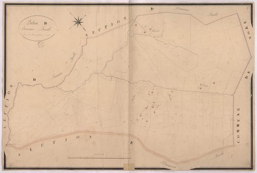 Argelouse - Section D, dite de Bournet, 3e feuille, par Lacomère géomètre