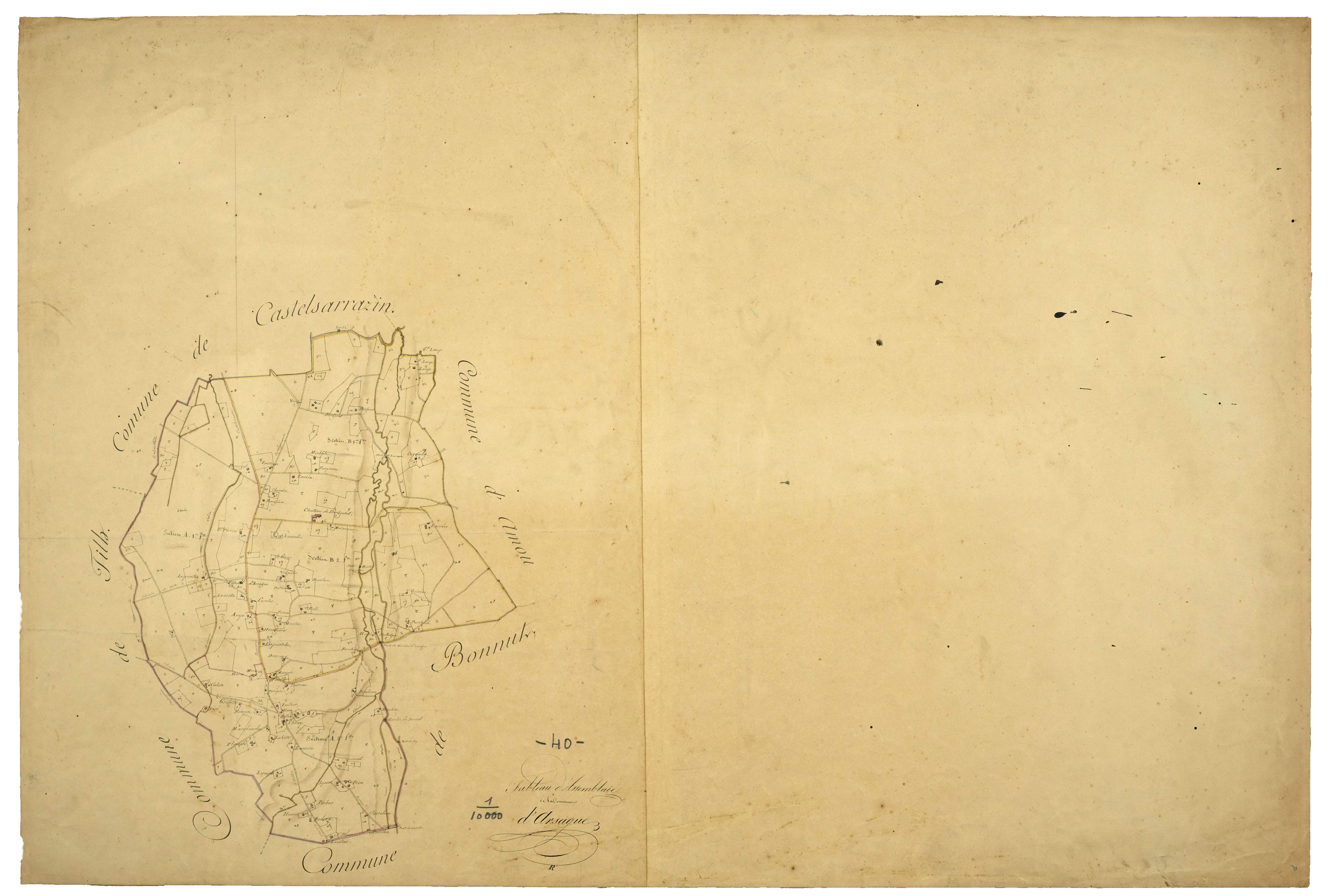 Arsague - Tableau d'assemblage