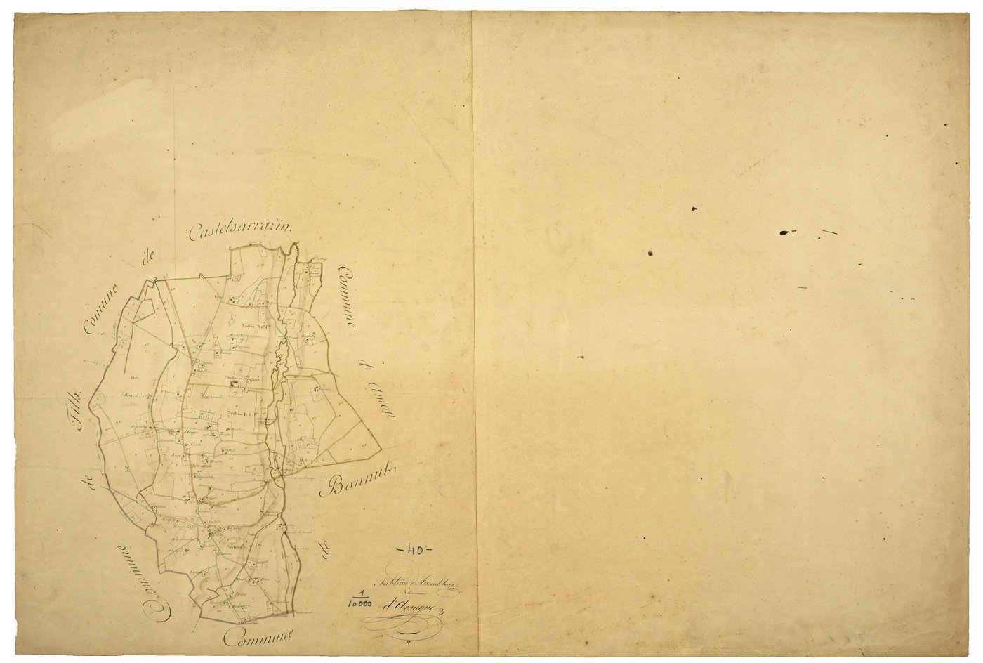 Arsague - Tableau d'assemblage