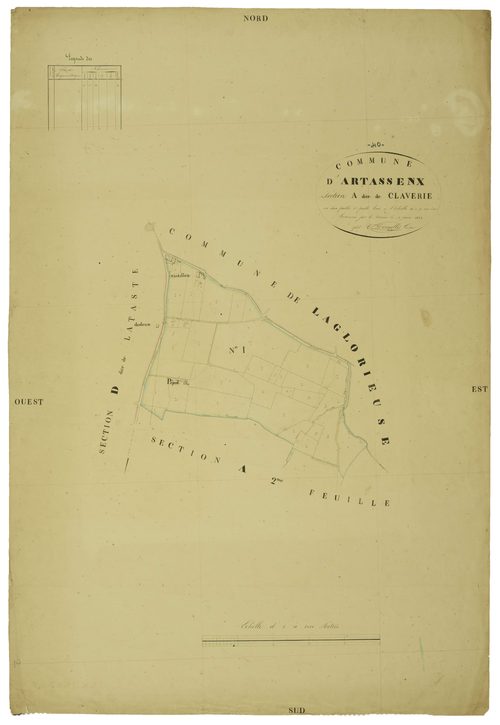 Artassenx - Section A, feuille 1