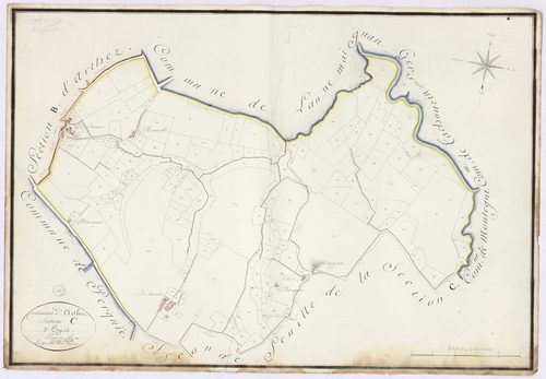 Arthez-d'Armagnac - Section C, dite d'Eyres, 1re feuille, par Brun géomètre