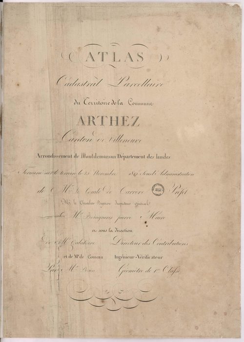 Arthez-d'Armagnac - Page de titre