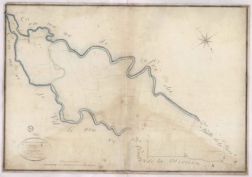 Arthez-d'Armagnac - Section A, dite d'Oignouas, 1re feuille, par Brun géomètre