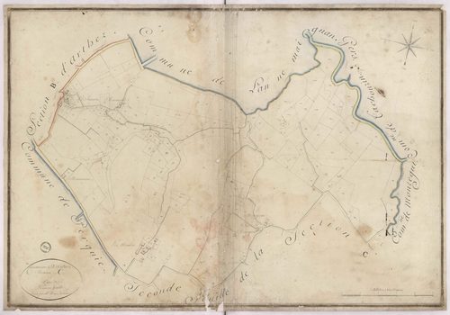 Arthez-d'Armagnac - Section C, dite d'Eyres, 1re feuille, par Brun géomètre
