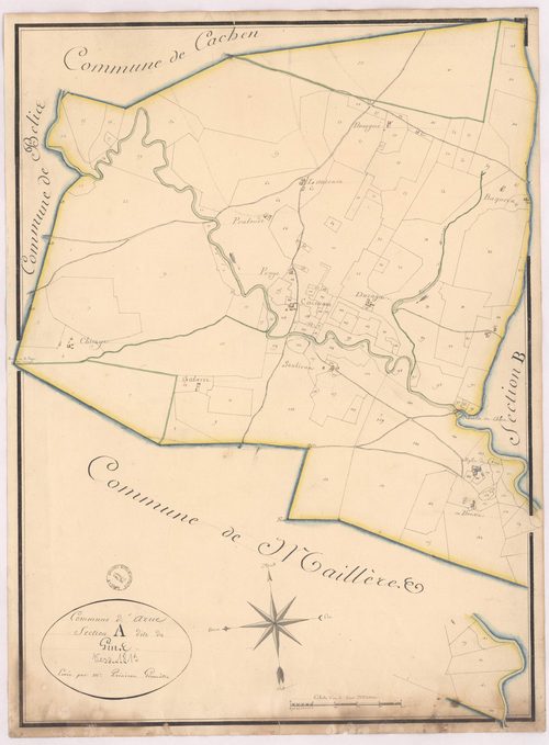 Arue - Section A, dite du Gins, par Prèneron géomètre