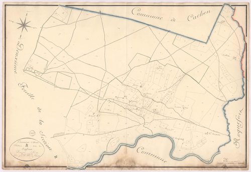Arue - Section B, dite de Juglens, 1re feuille, par Prèneron géomètre