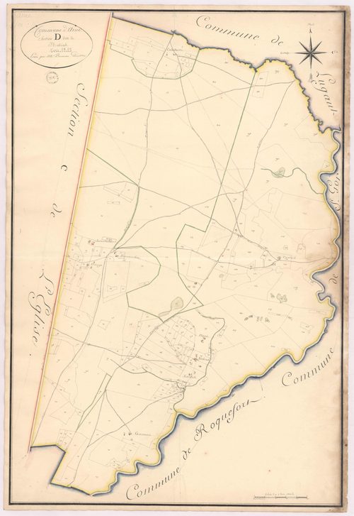 Arue - Section D, dite de Nabias, par Prèneron géomètre