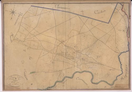 Arue - Section B, dite de Juglens, 1re feuille, par Prèneron géomètre
