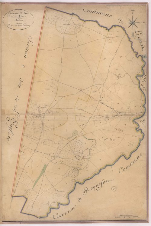 Arue - Section D, dite de Nabias, par Prèneron géomètre