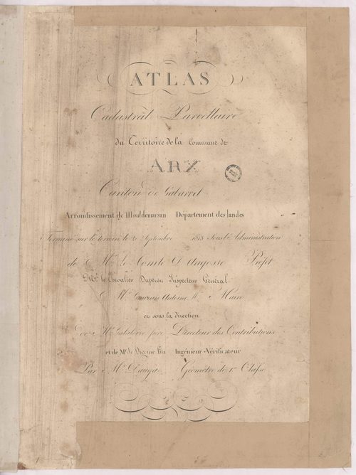 Arx - Page de titre