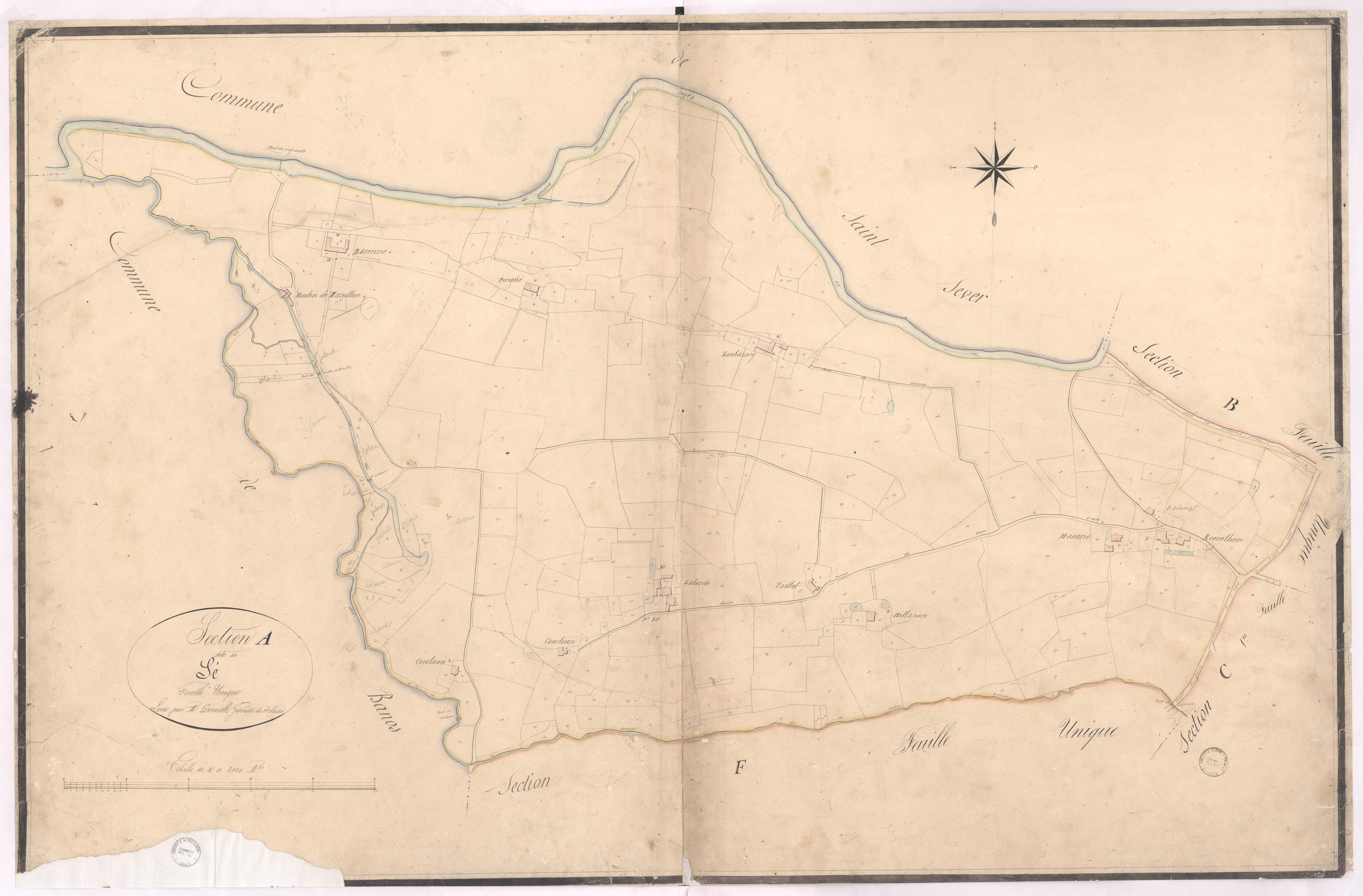 Audignon - Section A, dite de Sé, par Dimulle géomètre