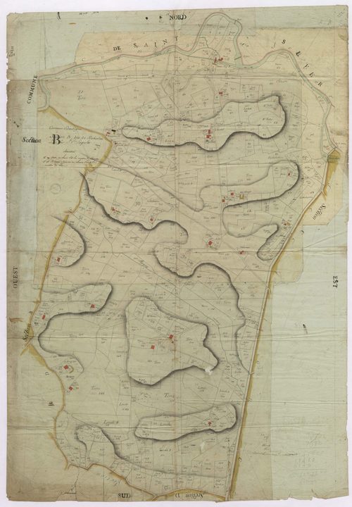 Audignon - Section B, dite de Pédeboulan, par Lagrolet géomètre