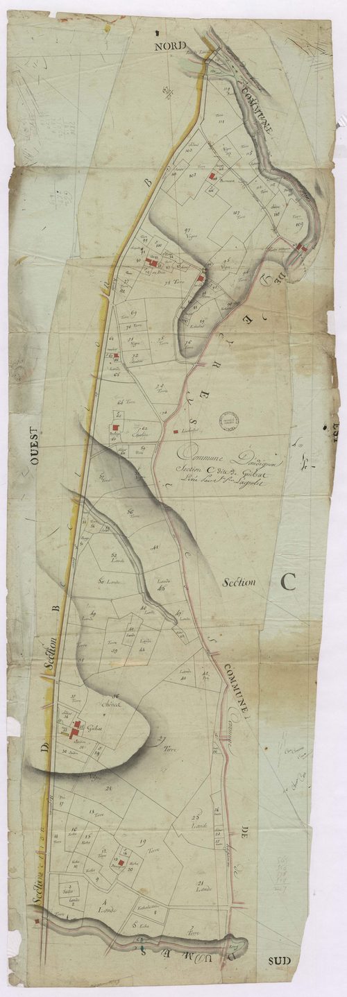 Audignon - Section C, dite de Guibat, par Lagrolet géomètre