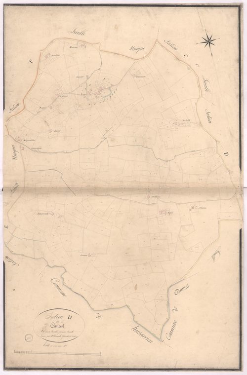 Audignon - Section D, dite de Carrerot, 1re feuille, par Dimulle géomètre