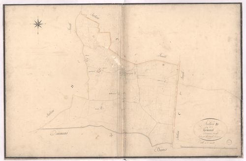 Audignon - Section D, dite de Carrerot, 2e feuille, par Dimulle géomètre