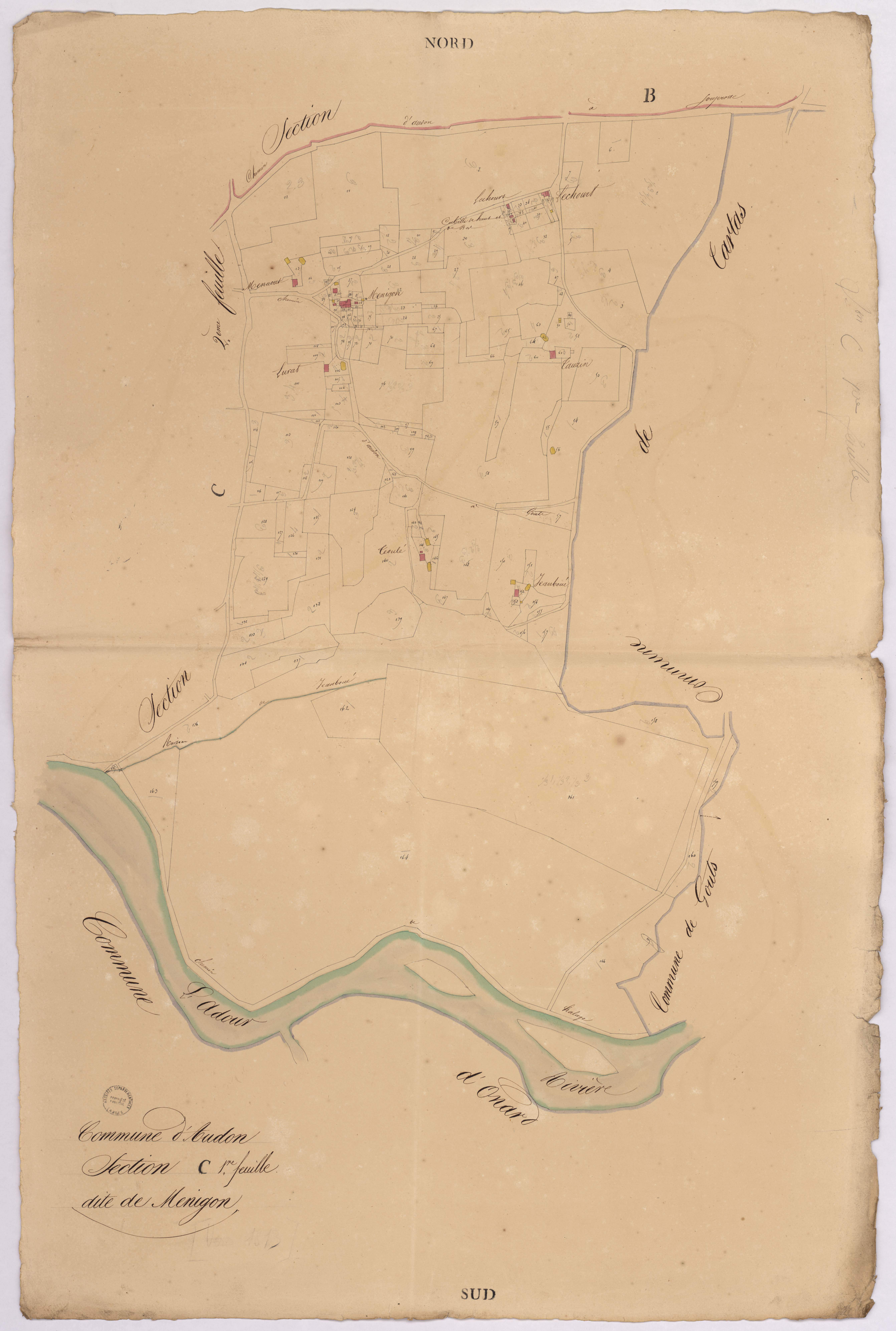 Audon - Section C, dite de Menigon, 1re feuille