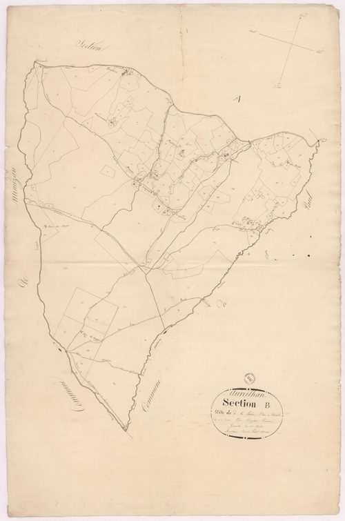 Aureilhan - Section B, dite de la Lande, par Prèneron géomètre
