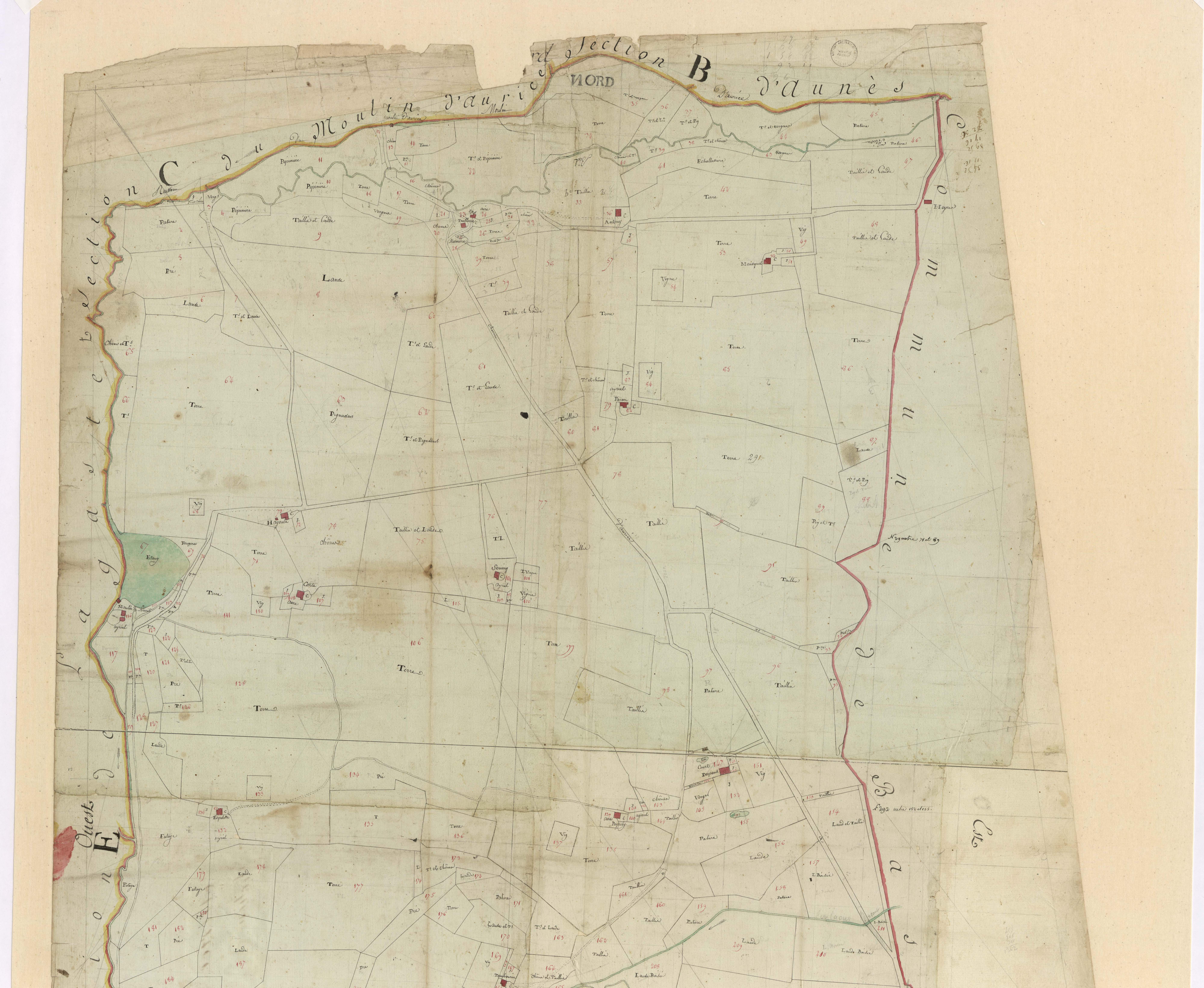 Aurice - Section D, dite de Despans, par Vincent Labat géomètre