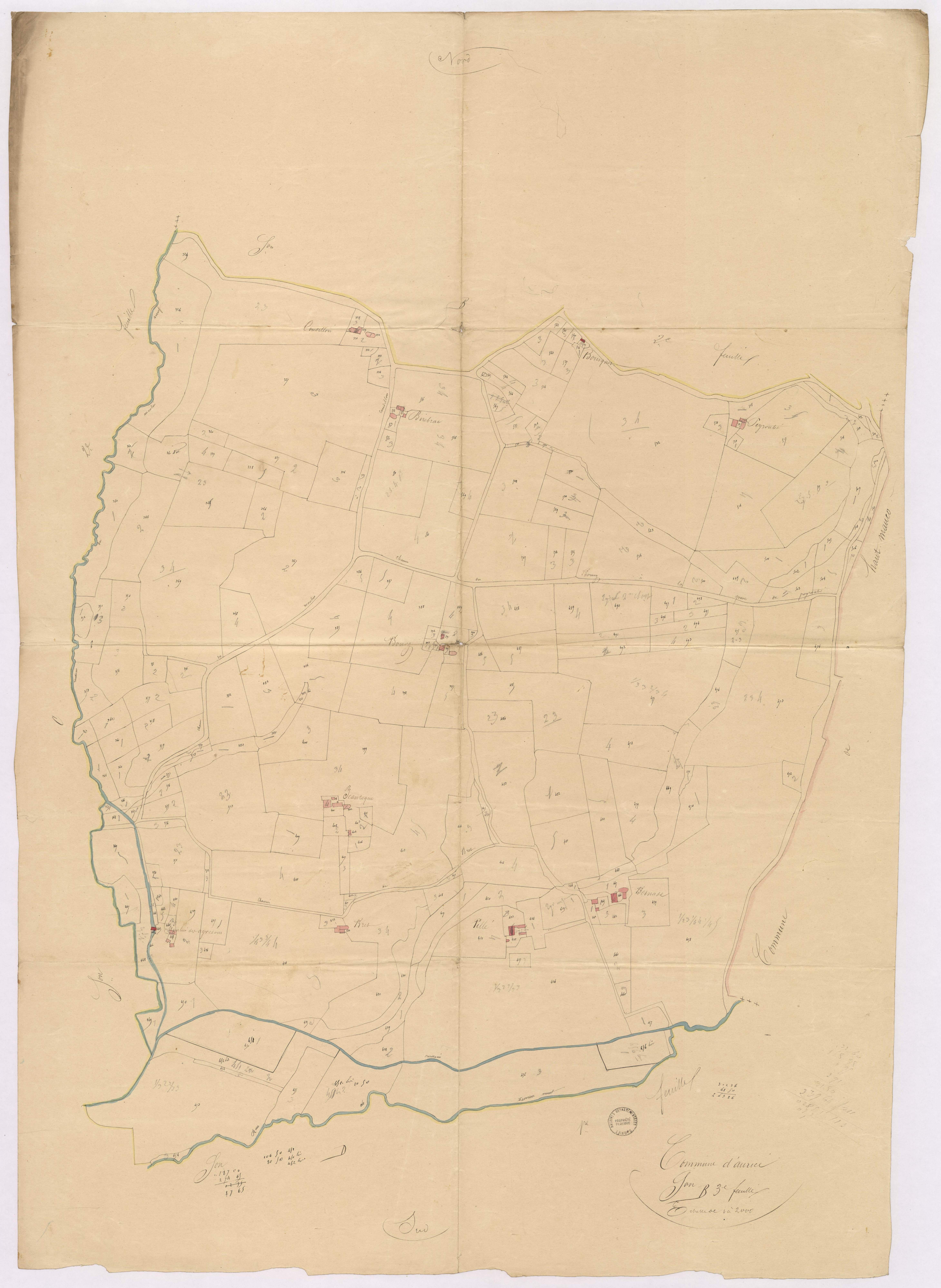 Aurice - Section B, 3e feuille