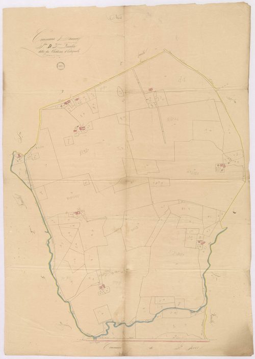 Aurice - Section D, dite du château d'Estignols, 3e feuille
