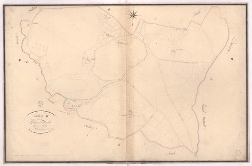 Aurice - Section B, dite du Château d'Onnès, 2e feuille, par Bernady géomètre