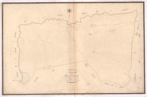 Aurice - Section D, dite du Château d'Estignols, 1re feuille