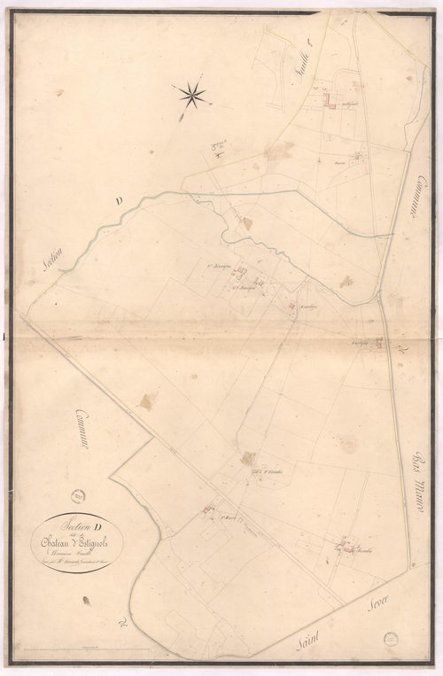 Aurice - Section D, dite du Château d'Estignols, 2e feuille