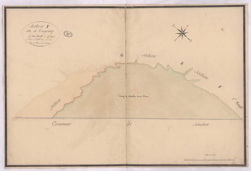 Azur - Section F, dite de Coueyracq, 2e feuille, par Brun cadet géomètre