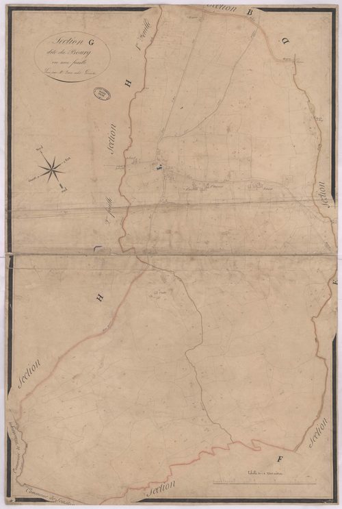 Azur - Section G, dite du Bourg, par Brun cadet géomètre